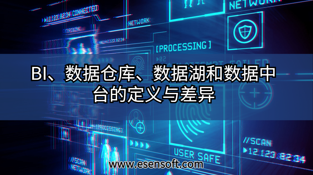 BI、数据仓库、数据湖和数据中台的定义与差异